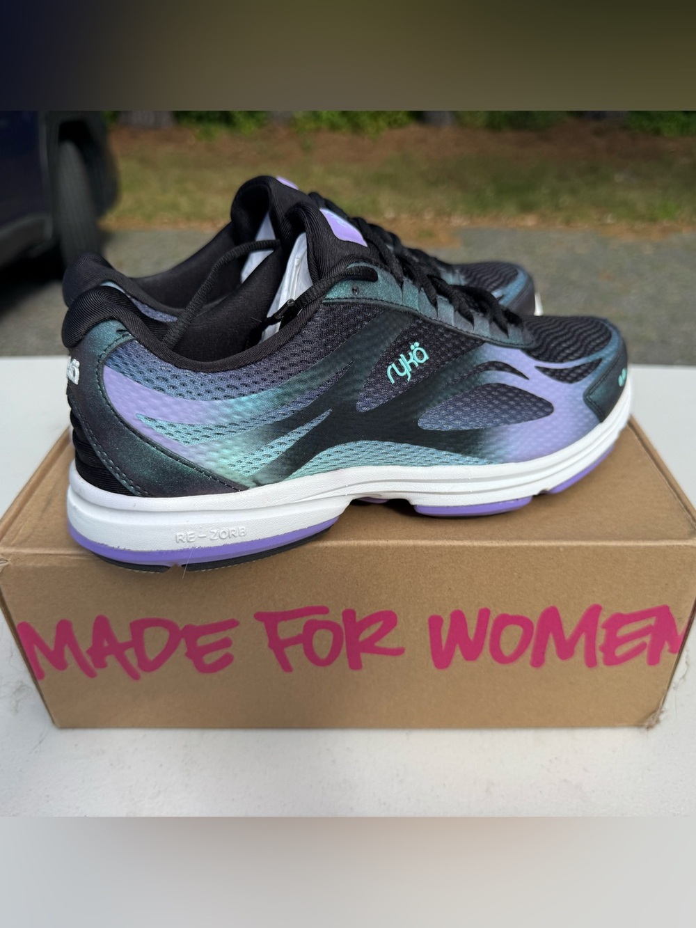 Ryka Women's Athletic Shoe - Teal, Purple & Black
